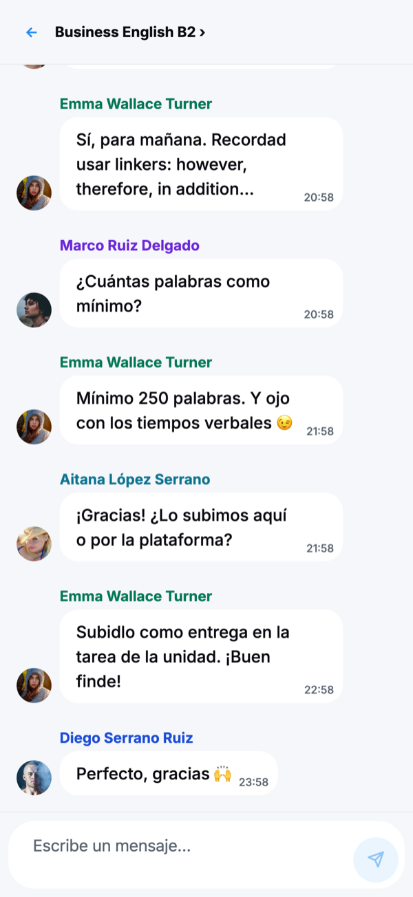 Chat de aula